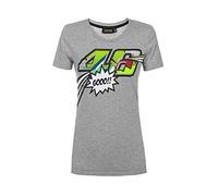 Valentino Rossi T-Shirt Classic Pop Art,Donna,XS,Mel. Grigio