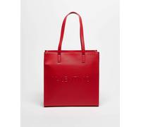 Valentino - Special Syla - Borsa shopping rossa con logo-Rosso No Size