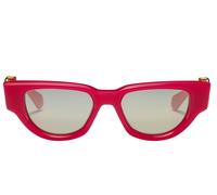 Valentino V - Due Ltd - Limited Edition Color Occhiali Da Sole Donna Rosa Cat-eye Argento 50mm