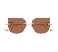 Valentino Vg0033s Occhiali Da Sole Donna Oro Cat-eye Marrone 54mm