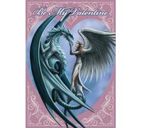 Valentinskarte Dragon & Angelo - Silverback - Anne Stokes Fantasy