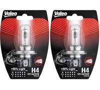 Valeo 032510 H4 Lampadina Faro di profondità +50% LIGHT (Confezione da 2)