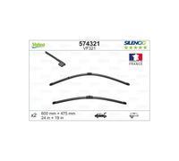 VALEO 2 Spazzole Tergicristallo BMW Série 3 E90 E91 600mm 475mm