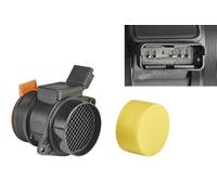 Valeo Debimetro 253706 – 5 pin, spina rettangolare, sensore temp. aria integrato, montaggio Siemens