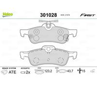 VALEO 301028 Kit pastiglie freno, Freno a disco per DAIHATSU,TOYOTA