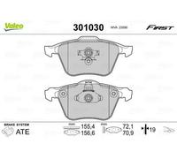 VALEO 301030 Kit pastiglie freni Anteriore per VOLVO XC90 I (275) S60 I (384)