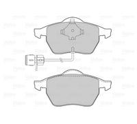 VALEO 301049 Kit pastiglie freno, Freno a disco per AUDI