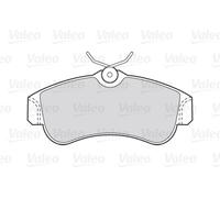 VALEO 301054 Kit pastiglie freno, Freno a disco per NISSAN