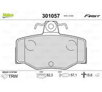 VALEO 301057 Kit pastiglie freni Posteriore per NISSAN ALMERA TINO (V10)