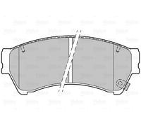 VALEO 301071 Kit pastiglie freno, Freno a disco per MAZDA