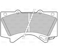 VALEO 301339 Kit pastiglie freno, Freno a disco per LEXUS,TOYOTA,TOYOTA (FAW)