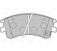 VALEO 301648 Kit pastiglie freno, Freno a disco per MAZDA