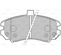 VALEO 301739 Kit pastiglie freno, Freno a disco per HYUNDAI