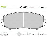 VALEO 301877 Kit pastiglie freno, Freno a disco per SUZUKI