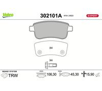 VALEO 302101A Kit pastiglie freno, Freno a disco per MITSUBISHI,RENAULT