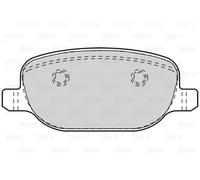 VALEO 302112 Kit pastiglie freno, Freno a disco per ALFA ROMEO,LANCIA