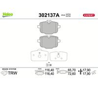 VALEO 302137A Kit pastiglie freno, Freno a disco per BMW