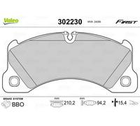VALEO 302230 Kit pastiglie freni Anteriore per VW Touareg (7LA, 7L6, 7L7)
