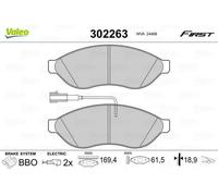 VALEO 302263 Kit pastiglie freni Anteriore per OPEL Movano C Kastenwagen (U9)