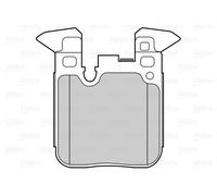 VALEO 302266 Kit pastiglie freno, Freno a disco per BMW