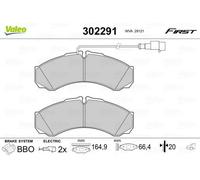 VALEO 302291 Kit pastiglie freni Posteriore per NISSAN Cabstar (F24M, F24W)