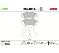 VALEO 302409A Kit pastiglie freno, Freno a disco per LAND ROVER