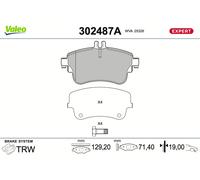 VALEO 302487A Kit pastiglie freno, Freno a disco per MERCEDES-BENZ
