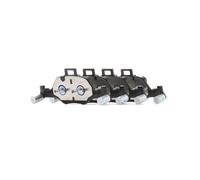 Valeo Kit pastiglie freni 302559 - Set da 4 per asse anteriore con accessori montati