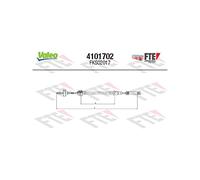 Valeo 4101702 - Cavo per frizione