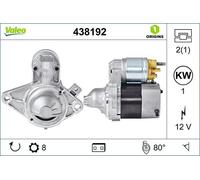 Valeo Motorino d'avviamento 438192 Origins OE 1 kW 12V 8 denti per Citroën/Peugeot/Toyota