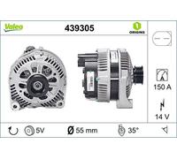 VALEO 439305 alternatore auto 14 V 150 A con puleggia 5 nervature