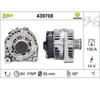 VALEO 439708 alternatore auto 14 V 150 A con puleggia 6 nervature