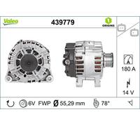 Alternatore VALEO 180A - 439779 per PEUGEOT 3008 1.6 HDi