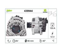 Alternatore trifase VALEO ORIGINS NEW VALEO 439944