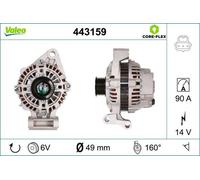 VALEO 443159 Alternatore 90A 14V per FORD FUSION (JU) Fiesta Mk5 Kastenwagen