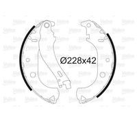 VALEO 562806 Kit ganasce freni 228mm per FIAT Doblo Cargo (223) Siena (178, 172)