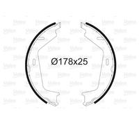 VALEO 564201 Kit ganasce, Freno stazionamento per VOLVO