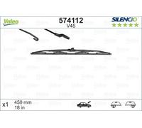 VALEO 574112 Spazzola Tergicristallo per ,Abarth, Alfa Romeo, Audi, Autobianchi,