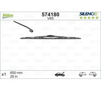 VALEO 574180 spazzola tergicristallo lunghezza 650 mm a staffa