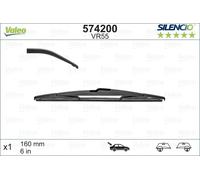 Valeo Tergicristallo Silencio VR55 574200 – 160 mm Posteriore, 1 pezzo, Lunga durata