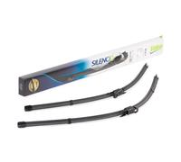 VALEO Silencio Tergicristalli VF417 Kit di Spazzole tergicristallo originali Flat Blade ad Alte Prestazioni, Maggior Visibilità su Strada 700mm/650mm Anteriore Confezione da 2 574355