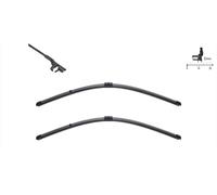VALEO Silencio Tergicristalli VF358 Kit di Spazzole tergicristallo originali Flat Blade ad Alte Prestazioni, Maggior Visibilità su Strada 600mm/425mm Anteriore Confezione da 2 574372