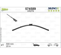 Spazzola tergicristallo VALEO Silencio 574589, 500mm, Posteriore, 1 Pezzo