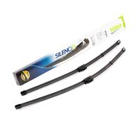 VALEO Silencio Tergicristalli VF924 Kit di Spazzole tergicristallo originali Flat Blade ad Alte Prestazioni, Maggior Visibilità su Strada 600mm/550mm Anteriore Confezione da 2 577924