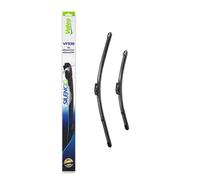 VALEO Silencio VF938 Kit di Spazzole tergicristallo originali Flat Blade ad Alte Prestazioni, Maggior Visibilità su Strada, Facile Installazione 550mm/400mm Confezione da 2 577938