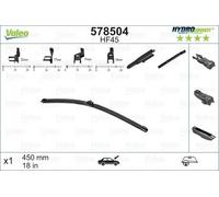 VALEO Tergicristalli 578504 Spazzole Tergi VW,AUDI,SKODA,Golf IV Hatchback (1J1),Golf VII Hatchback (5G1, BQ1, BE1, BE2),TOURAN (1T1, 1T2)