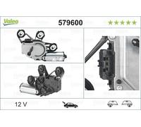 Valeo Motore tergicristallo posteriore 579600 per Mercedes-Benz Classe C (S203)