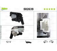 VALEO 582639 motore tergicristallo 12V posteriore