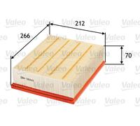 VALEO 585043 Filtro aria Filtri motore elevati proprietà di filtrazione, durevolezza, applicazione facile e precisa