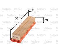 VALEO 585056 Filtro aria per DACIA,NISSAN,PROTON,RENAULT